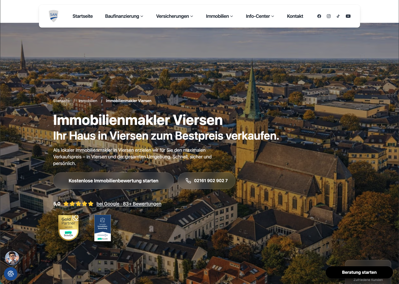 Local landing page: Real Estate Agent Viersen