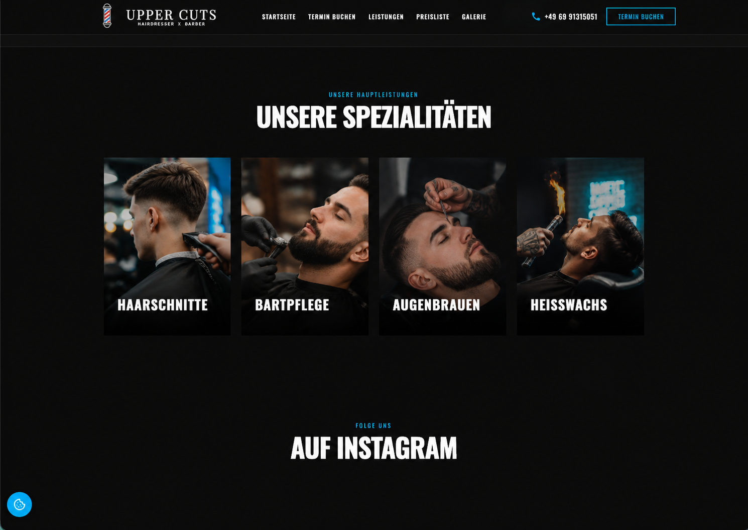 Barbershop price list