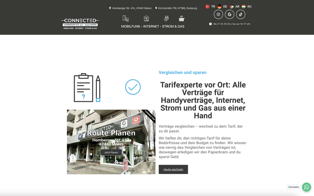 Webseite – Connected Mobile