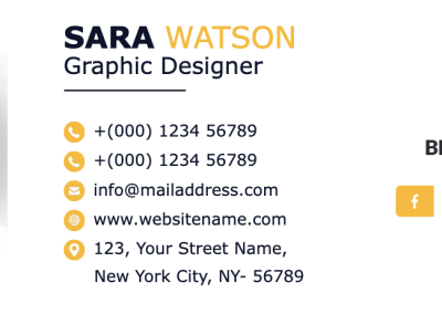 a close up of a business card