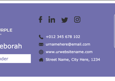 a close up of a business card