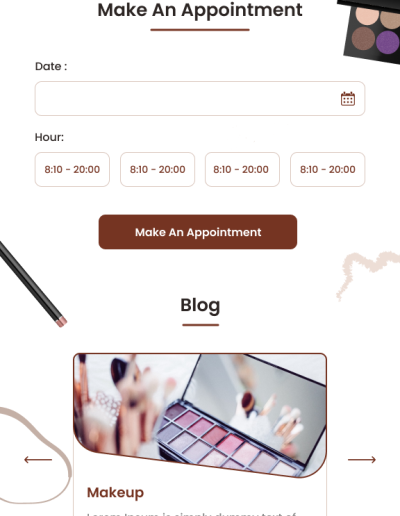 a screenshot of a makeup application